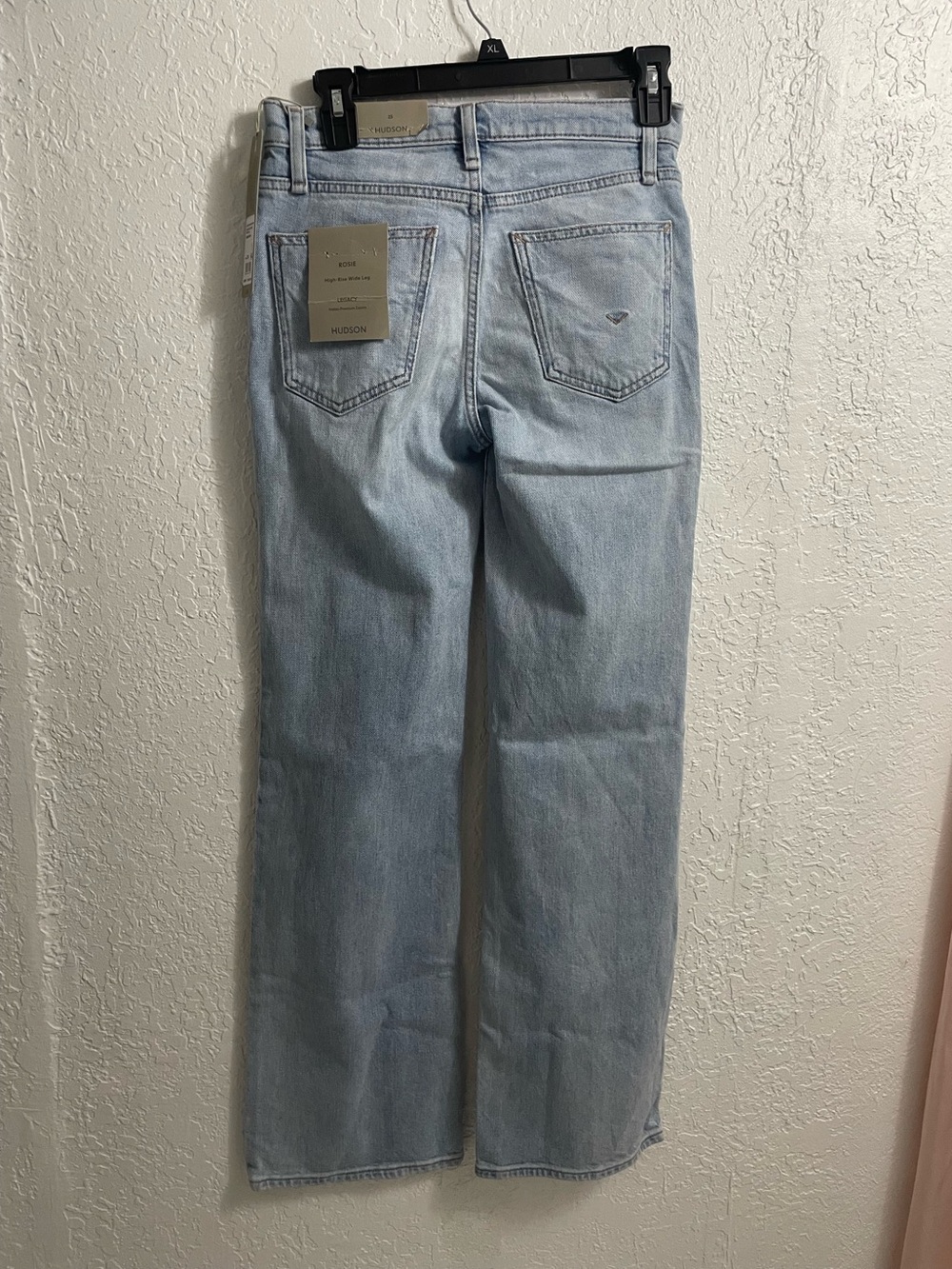 Hudson Rosie Jeans Light Blue Wide Leg Distressed Women's Jeans 25 NWT